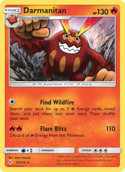 Pokémon-Karte Darmanitan 024/214
