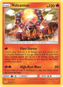 Pokémon-Karte Volcanion 025/214