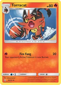 Pokémon-Karte Torracat 028/214