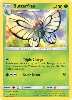 Pokémon-Karte Butterfree 004/214