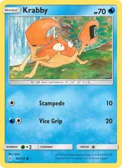 Pokémon-Karte Krabby 046/214