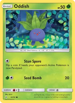 Pokémon-Karte Oddish 005/214