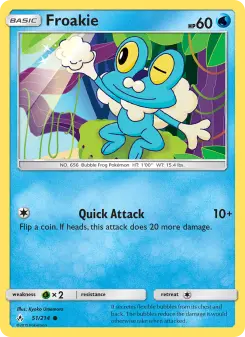 Pokémon-Karte Froakie 051/214