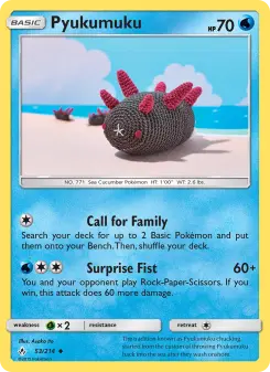 Pokémon-Karte Pyukumuku 053/214