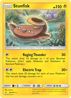 Pokémon-Karte Stunfisk 056/214