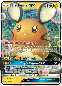 Pokémon-Karte Dedenne GX 057/214