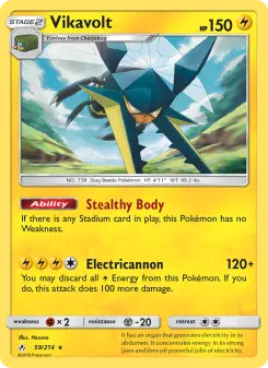 Pokémon-Karte Vikavolt 059/214