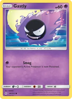 Pokémon-Karte Gastly 068/214