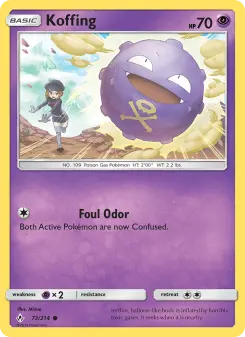 Pokémon-Karte Koffing 073/214