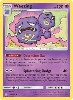 Pokémon-Karte Weezing 074/214