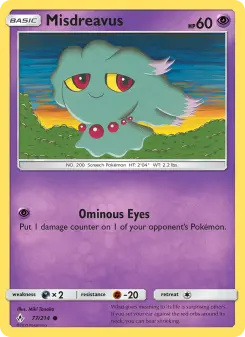 Pokémon-Karte Misdreavus 077/214