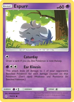 Pokémon-Karte Espurr 079/214