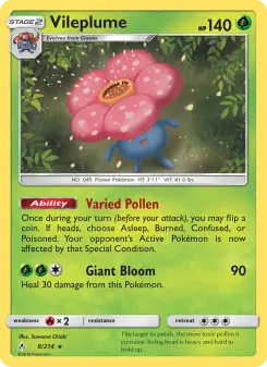 Pokémon-Karte Vileplume 008/214