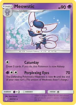 Pokémon-Karte Meowstic 080/214
