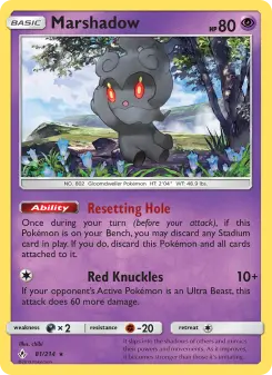 Pokémon-Karte Marshadow 081/214