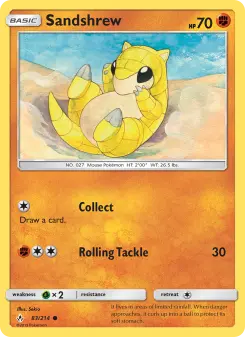 Pokémon-Karte Sandshrew 083/214