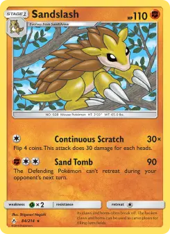 Pokémon-Karte Sandslash 084/214