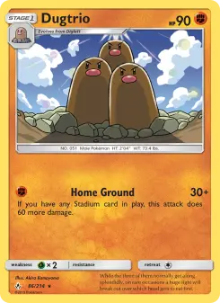 Pokémon-Karte Dugtrio 086/214