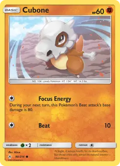 Pokémon-Karte Cubone 090/214