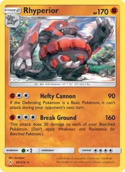 Pokémon-Karte Rhyperior 095/214