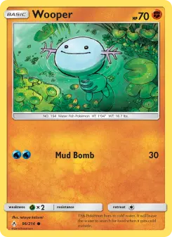 Pokémon-Karte Wooper 096/214