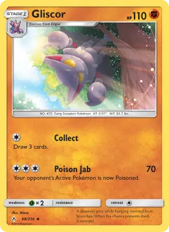 Pokémon-Karte Gliscor 099/214