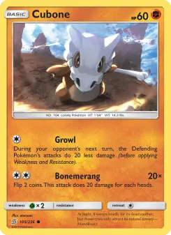 Pokémon-Karte Cubone 105/236