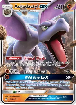 Pokémon-Karte Aerodactyl GX 106/236