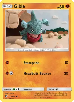 Pokémon-Karte Gible 112/236
