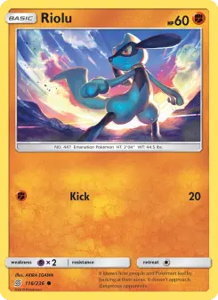 Pokémon-Karte Riolu 116/236