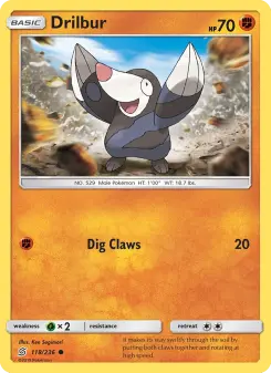 Pokémon-Karte Drilbur 118/236