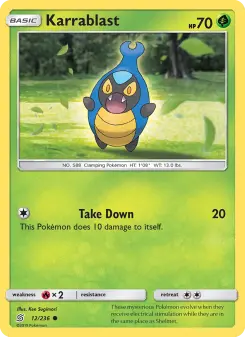 Pokémon-Karte Karrablast 012/236