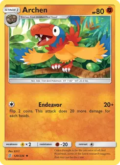 Pokémon-Karte Archen 120/236
