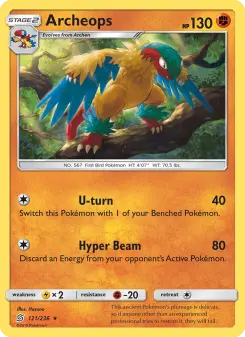 Pokémon-Karte Archeops 121/236