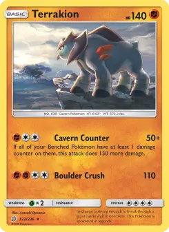 Pokémon-Karte Terrakion 122/236