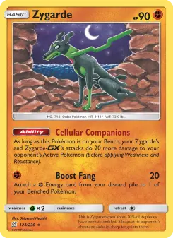 Pokémon-Karte Zygarde 124/236