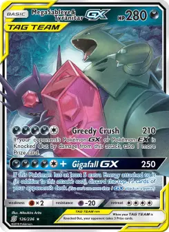 Pokémon-Karte Mega Sableye & Tyranitar GX 126/236