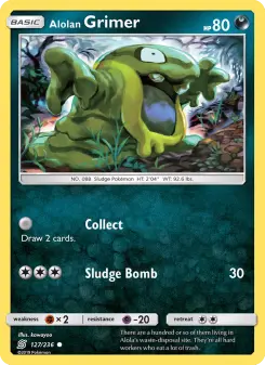 Pokémon-Karte Alolan Grimer 127/236