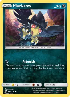 Pokémon-Karte Murkrow 128/236