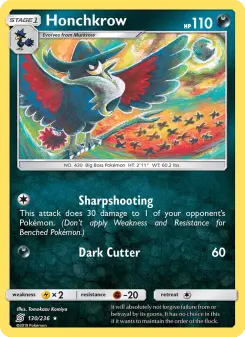 Pokémon-Karte Honchkrow 130/236