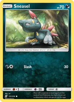 Pokémon-Karte Sneasel 131/236