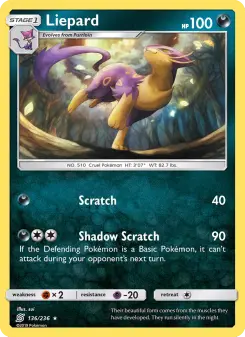 Pokémon-Karte Liepard 136/236