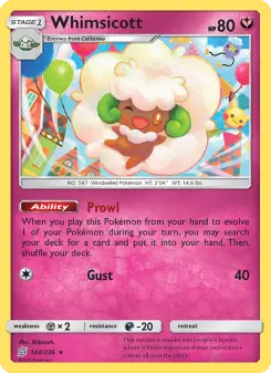 Pokémon-Karte Whimsicott 144/236