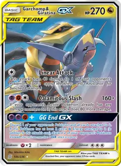 Pokémon-Karte Garchomp & Giratina GX 146/236