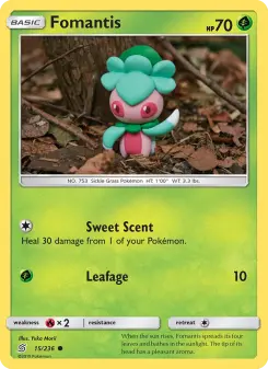Pokémon-Karte Fomantis 015/236