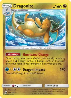 Pokémon-Karte Dragonite 151/236