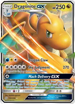 Pokémon-Karte Dragonite GX 152/236