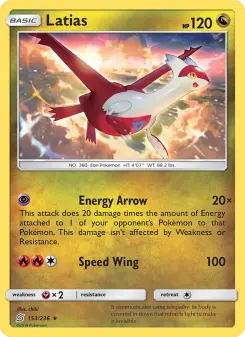 Pokémon-Karte Latias 153/236