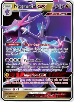 Pokémon-Karte Naganadel GX 160/236