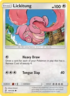 Pokémon-Karte Lickitung 161/236
